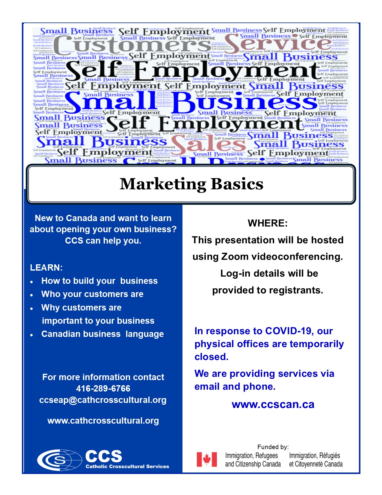 Marketing Basics flyer online