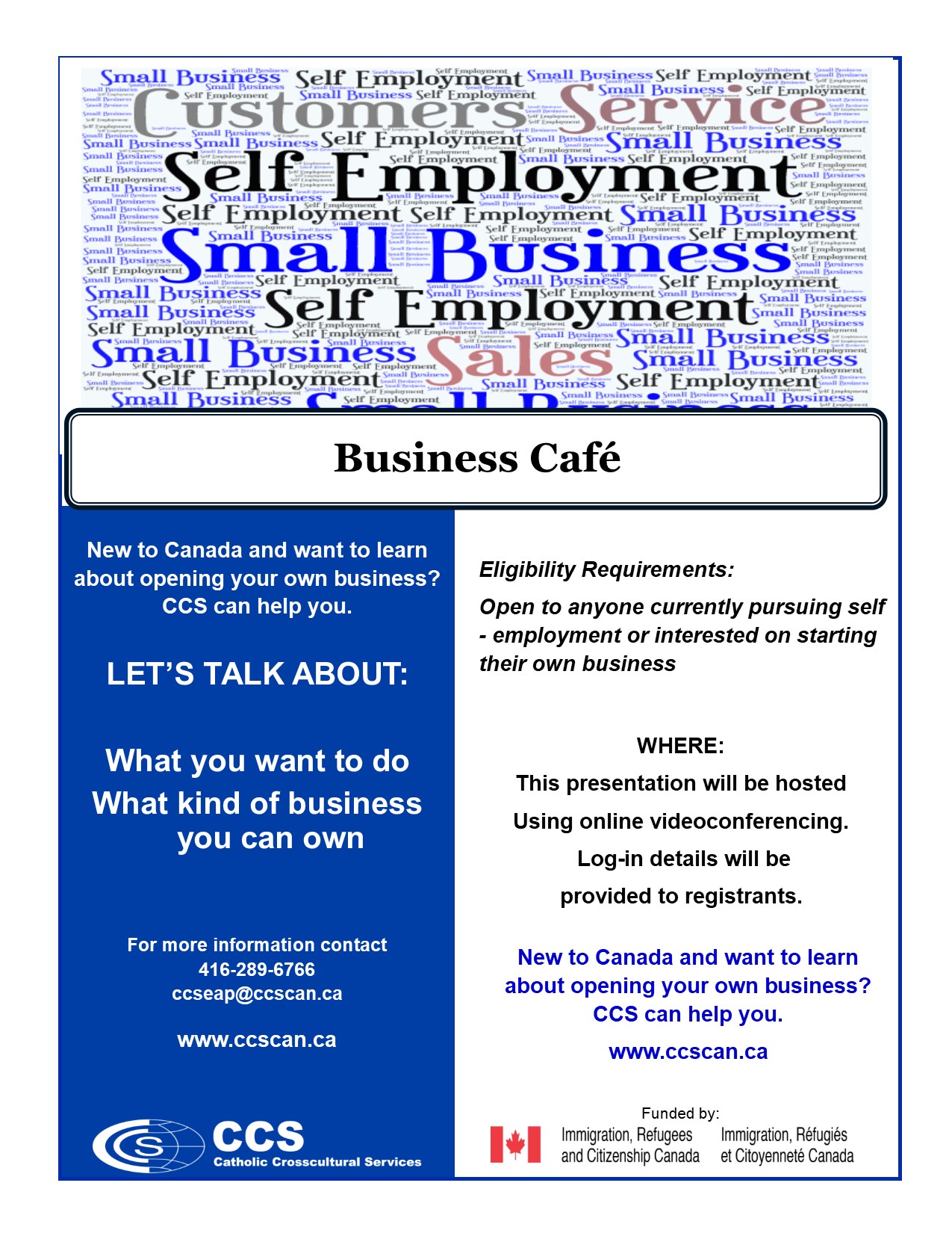 Business Cafe flyer online