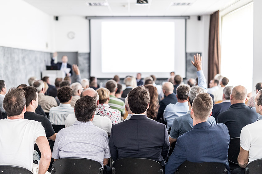 People at conference image